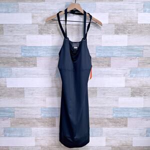 Merrell Lily Dress Black Activewear Opti-Wick UPF 50+ Bra Stretch Womens Large